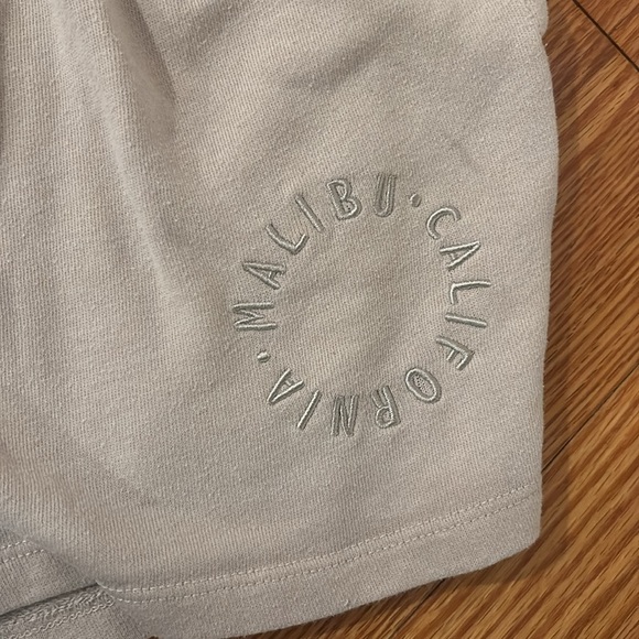 Garage Tan Sweat Fleece Malibu California Shorts. - Picture 3 of 8